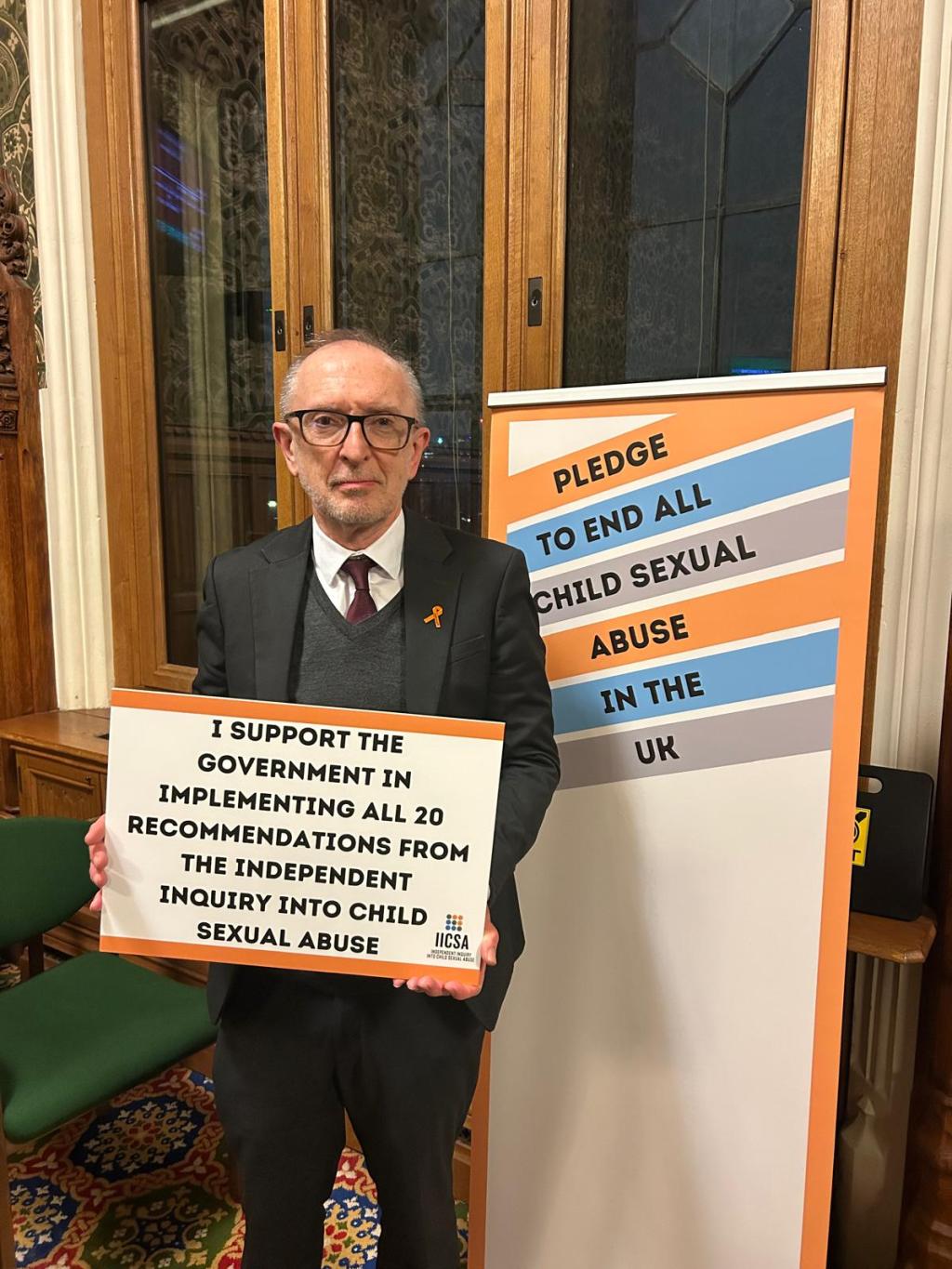 Paul Davies MP pledged to end child sexual abuse in the UK at Parliament&nbsp;event