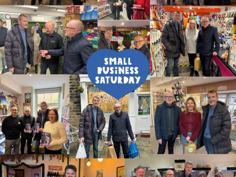 Paul Davies MP and Lee Child back small businesses across the Colne Valley Constituency this Small Business&nbsp;Weekend