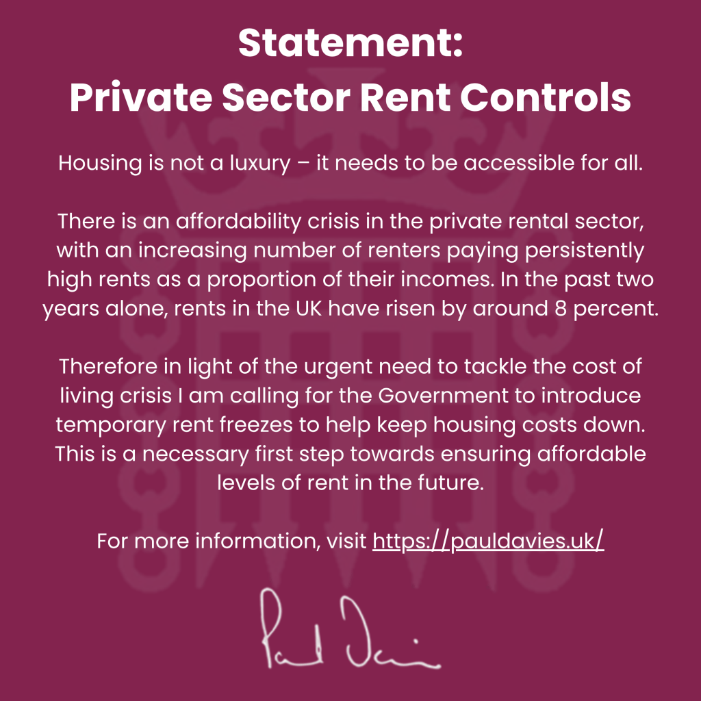 Statement: Private Sector Rent&nbsp;Controls